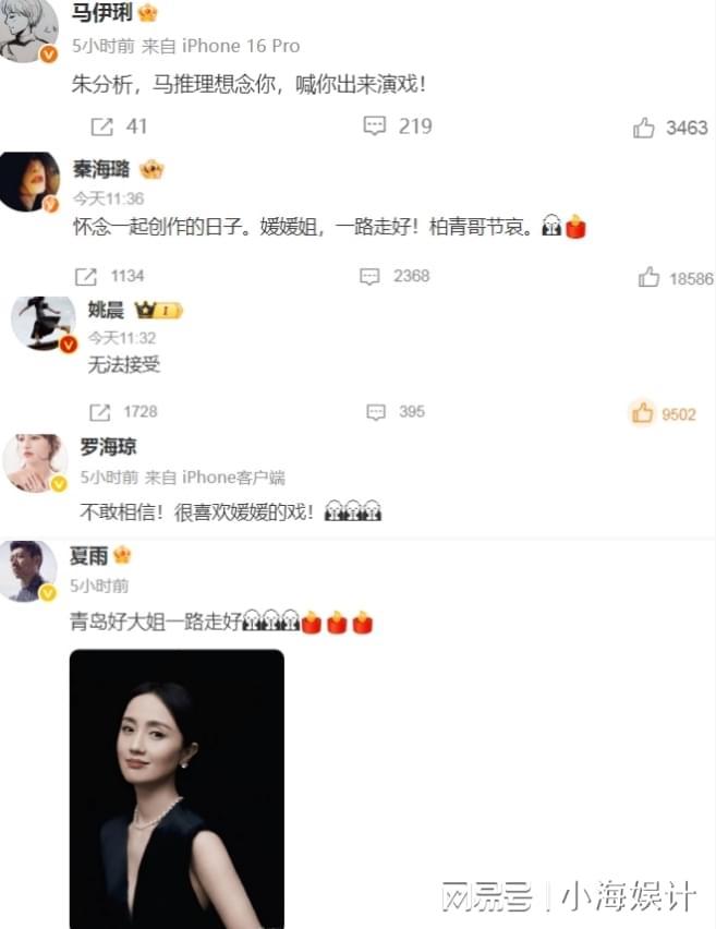 丈夫辛柏青悲痛发文赵丽颖等多位明星悼念PG麻将胡了试玩平台演员朱媛媛患癌去世(图13)