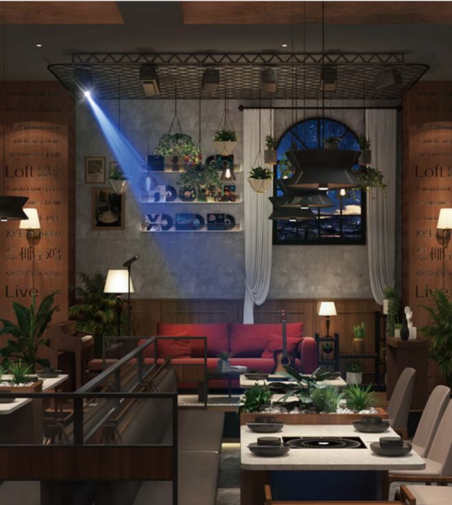 同仁四季火锅的另一种打法麻将胡了模拟器音乐餐厅(图3)